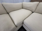 RH Maxwell Left-Arm L-Sectional | Classic | Down | Perennials® Performance Textured Linen Weave – Dune