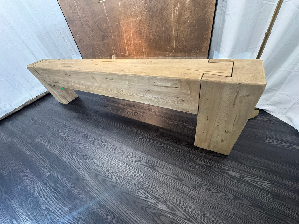 RH Reclaimed English Beam Console Table – 118" – Salvaged Natural