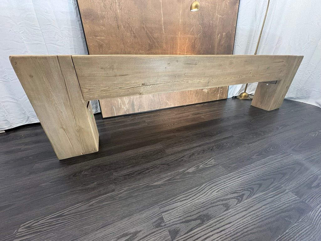 RH Reclaimed English Beam Console Table – 118" – Salvaged Natural