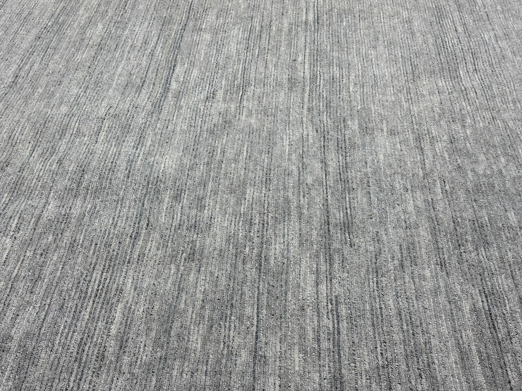 RH Performance Rug – Approx. 9' × 12' Marled Ocean (Attributed) | Hand-Loomed Performance Construction | Textural Contemporary Design