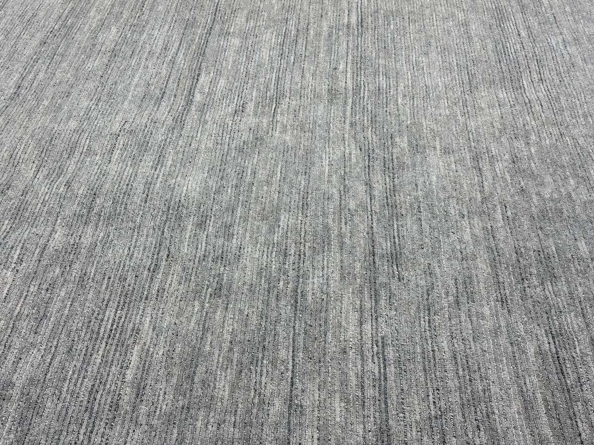 RH Performance Rug – Approx. 9' × 12' Marled Ocean (Attributed) | Hand-Loomed Performance Construction | Textural Contemporary Design