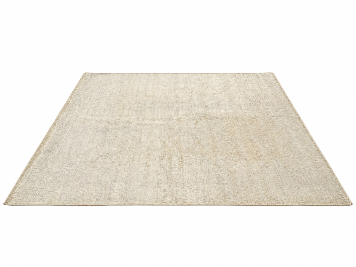 RH Matrice Wool & Silk Rug – 10' × 14' Ivory | Hand-Knotted Wool & Silk