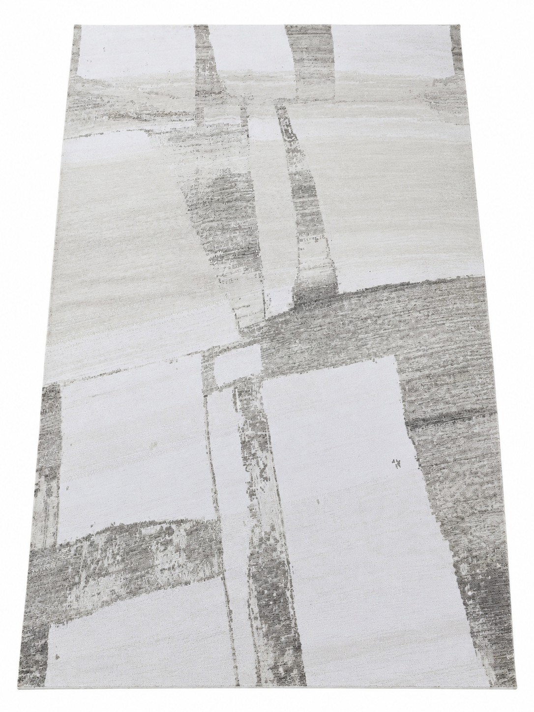 RH Nihal Wool Rug – 10' × 14' Multi Grey | 100% Hand-Spun Wool | Hand-Knotted | Abstract Geometric Design | Made in Nepal