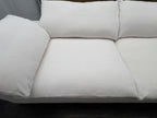 RH Cloud 9' Luxe Sofa — 2-Cushion | Perennials Performance Textured Linen Weave | White