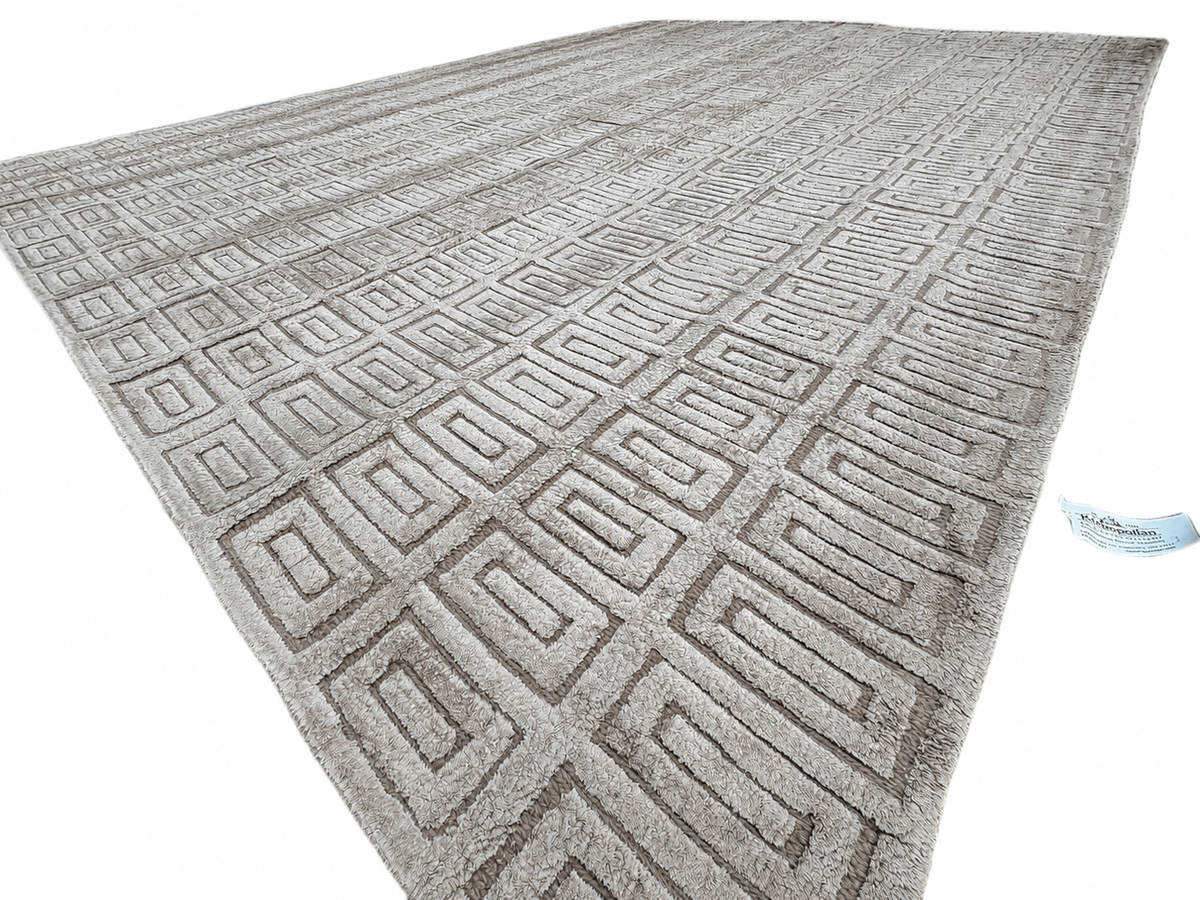 RH Rajouri Silk & Wool Rug – 12' × 15' Bronze | Silk | Hand-Knotted | 100 Knots Per Square Inch | Made in Nepal