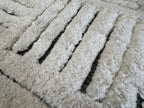 RH Basanti Rug – 9' × 12' Marled Ivory/Charcoal | Hand-Knotted Wool Blend | Contemporary Himalayan-Inspired Design