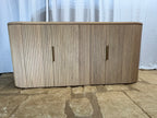 RH Byron 4-Door Sideboard — 84” Light Oak | Reeded American White Oak | Artisan Crafted (2 of 3)