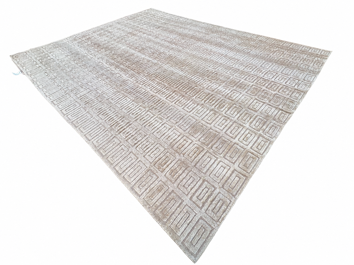 RH Rajouri Silk & Wool Rug – 12' × 15' Bronze | Silk | Hand-Knotted | 100 Knots Per Square Inch | Made in Nepal