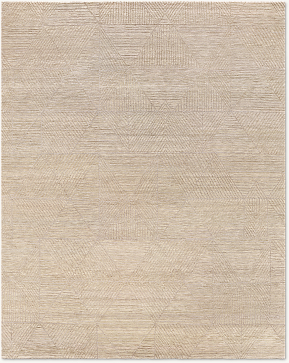 RH Varusha Wool & Silk Rug – 12' × 15' Wheat | 100 Tibetan Knots Per Square Inch | Made in Nepal