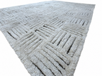 RH Basanti Rug – 9' × 12' Marled Ivory/Charcoal | Hand-Knotted Wool Blend | Contemporary Himalayan-Inspired Design (Rug 2)