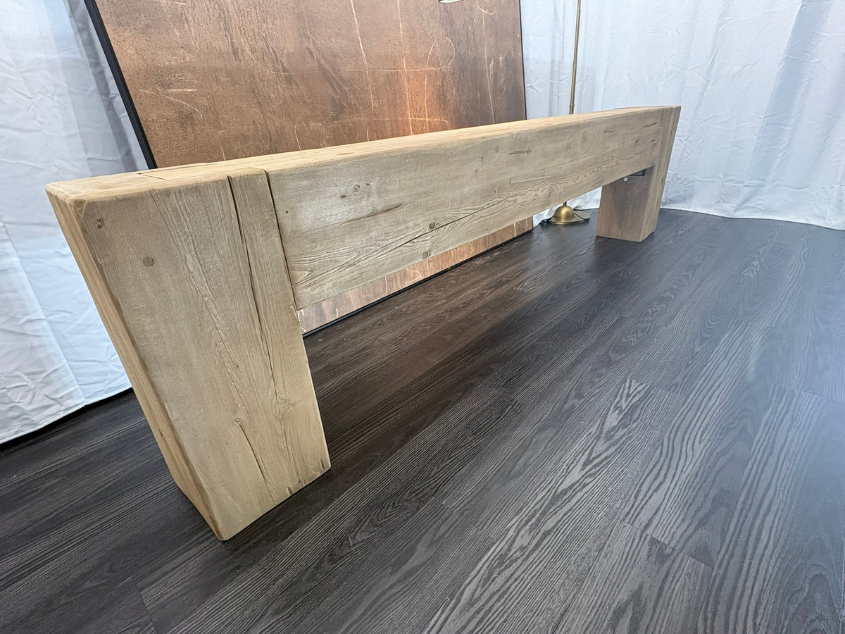 RH Reclaimed English Beam Console Table – 118" – Salvaged Natural