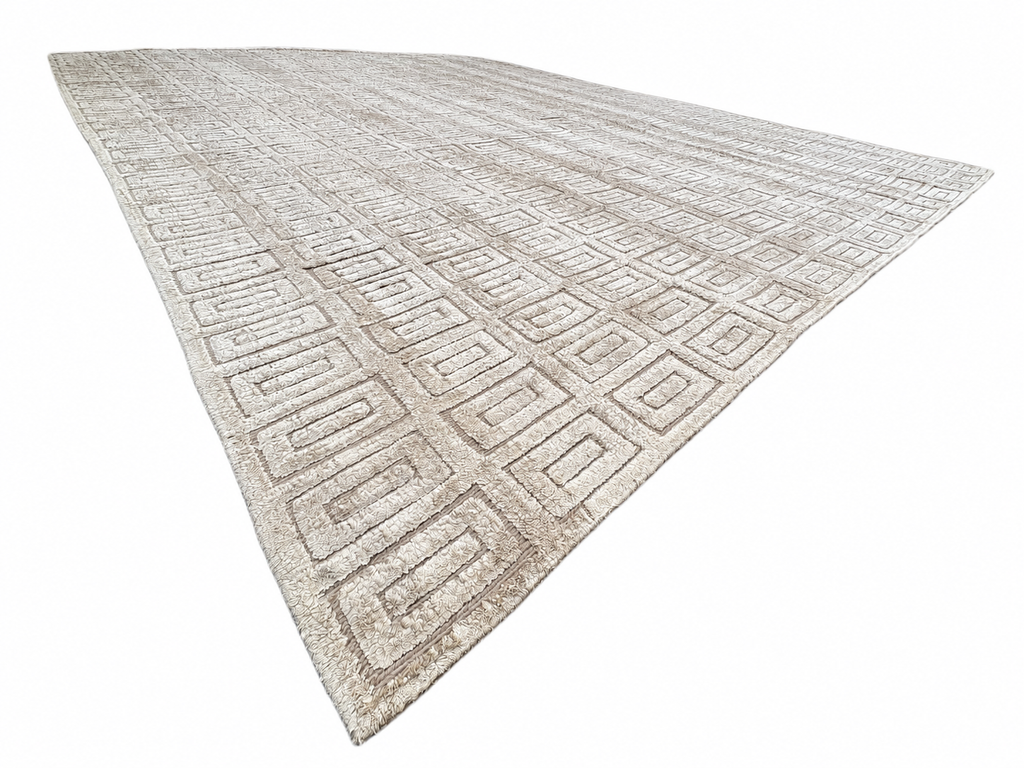 RH Rajouri Silk & Wool Rug – 12' × 15' Bronze | Silk | Hand-Knotted | 100 Knots Per Square Inch | Made in Nepal