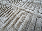 RH Rajouri Silk & Wool Rug – 9' × 12' Sand | Hand-Knotted Silk & Wool | Hand-Carved | Made in Nepal