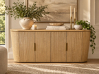 RH Byron 4-Door Sideboard — 84” Light Oak | Reeded American White Oak | Artisan Crafted (3 of 3)