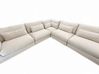 RH Lugano Modular 5-Piece Sectional | Italy | Down-Feather | Performance Linen Weave – Sand | Customizable
