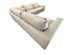 RH Lugano Modular 5-Piece Sectional | Italy | Down-Feather | Performance Linen Weave – Sand | Customizable