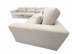 RH Lugano Modular 5-Piece Sectional | Italy | Down-Feather | Performance Linen Weave – Sand | Customizable