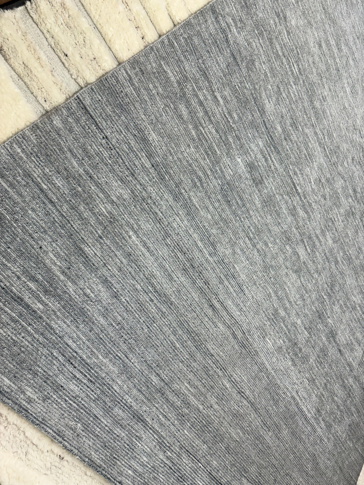 RH Performance Rug – Approx. 9' × 12' Marled Ocean (Attributed) | Hand-Loomed Performance Construction | Textural Contemporary Design