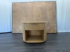 RH Byron Open Nightstand – 32" Light Oak | American White Oak | Reeded Detail | Soft-Close Drawer