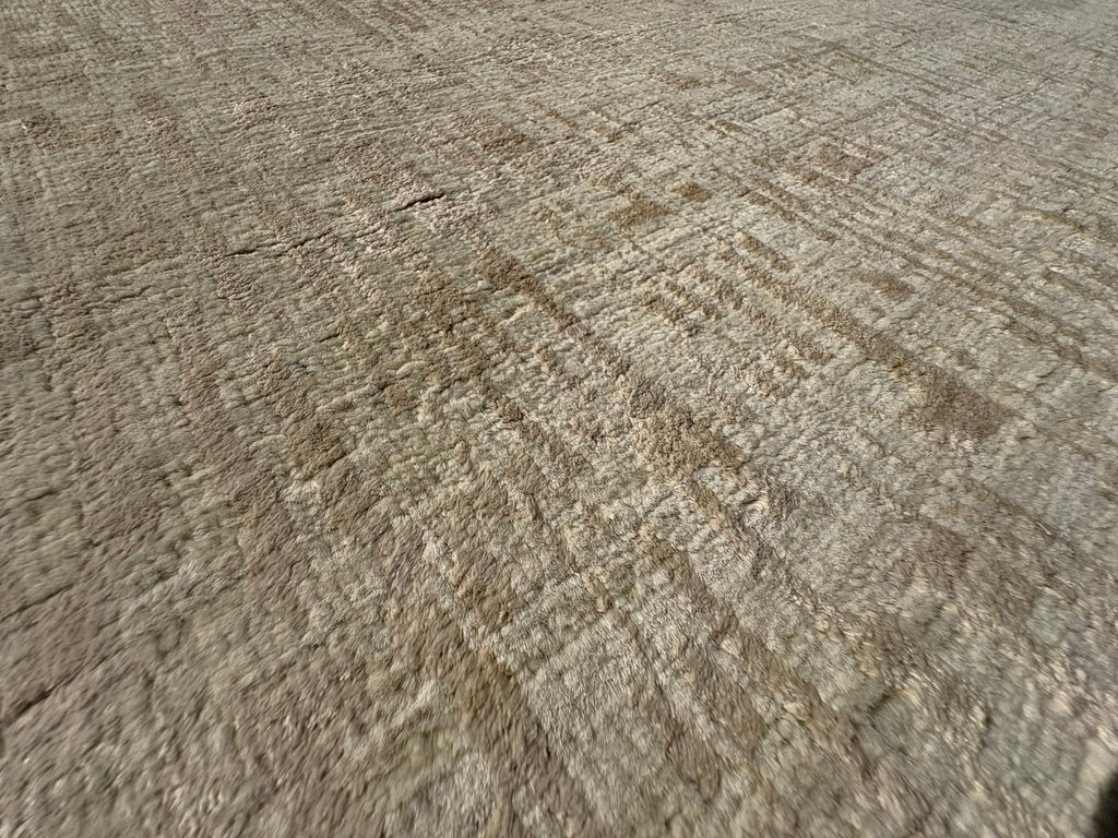 RH Matrice Wool & Silk Rug – 10' × 14' Ivory | Hand-Knotted Wool & Silk