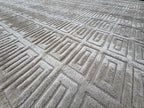 RH Rajouri Silk & Wool Rug – 9' × 12' Sand | Hand-Knotted Silk & Wool | Hand-Carved | Made in Nepal