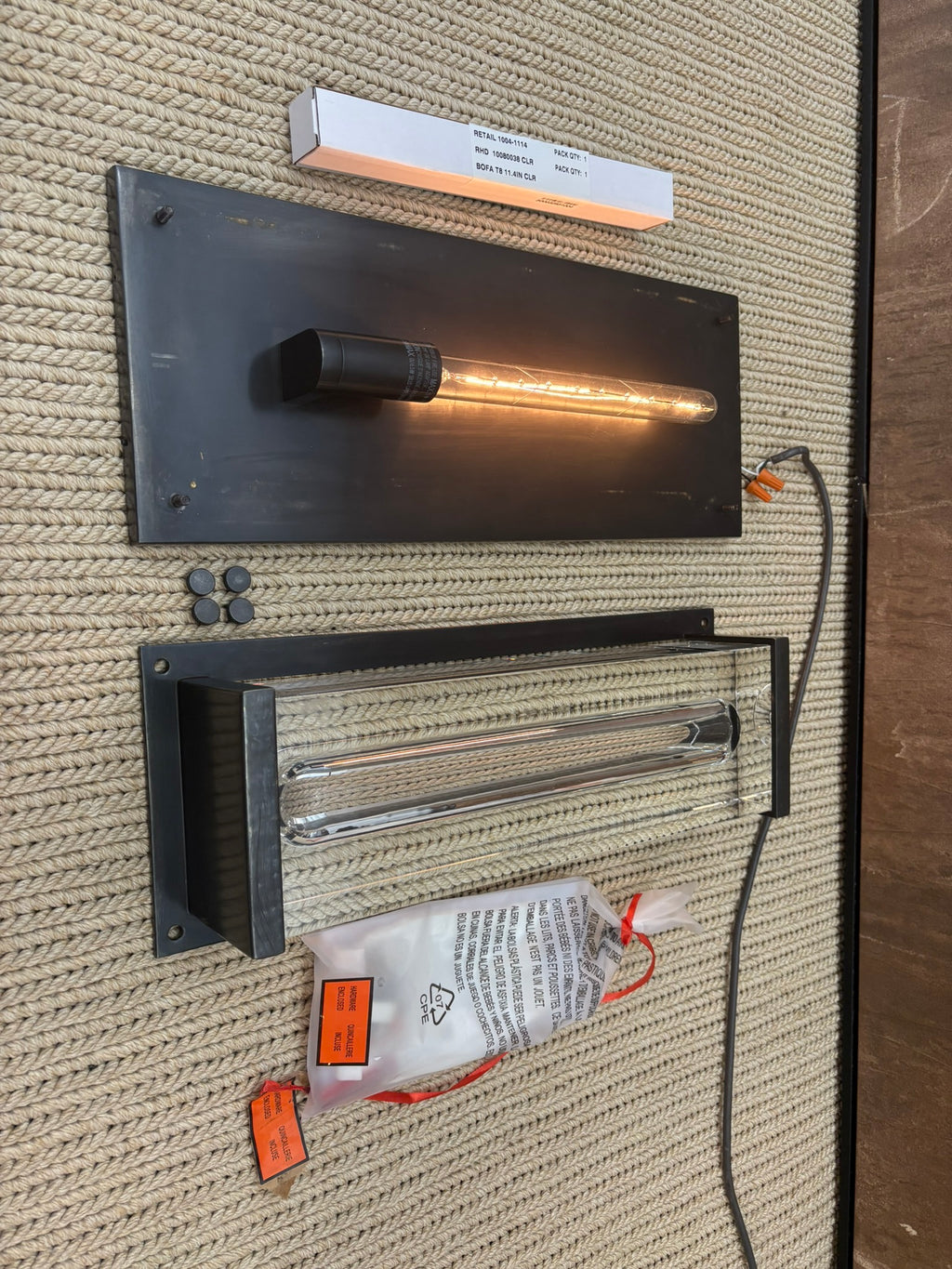RH Savile Grand Rectangular Sconce Bronze | K9 Crystal Glass & Sand-Cast Brass | Designed by Jonathan Browning