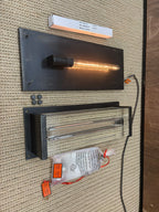 RH Savile Grand Rectangular Sconce Bronze | K9 Crystal Glass & Sand-Cast Brass | Designed by Jonathan Browning