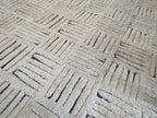 RH Basanti Rug – 9' × 12' Marled Ivory/Charcoal | Hand-Knotted Wool Blend | Contemporary Himalayan-Inspired Design