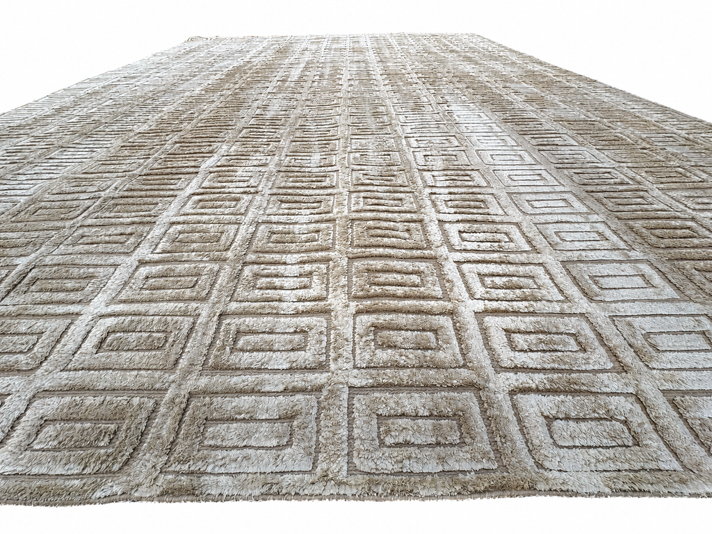 RH Rajouri Silk & Wool Rug – 12' × 15' Bronze | Silk | Hand-Knotted | 100 Knots Per Square Inch | Made in Nepal