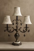Vintage Italian Hollywood Regency Girandole Table Lamp