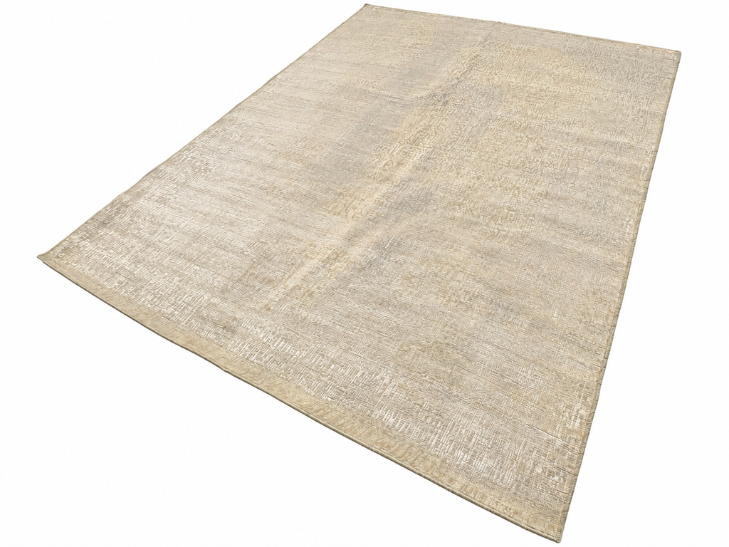 RH Matrice Wool & Silk Rug – 10' × 14' Ivory | Hand-Knotted Wool & Silk