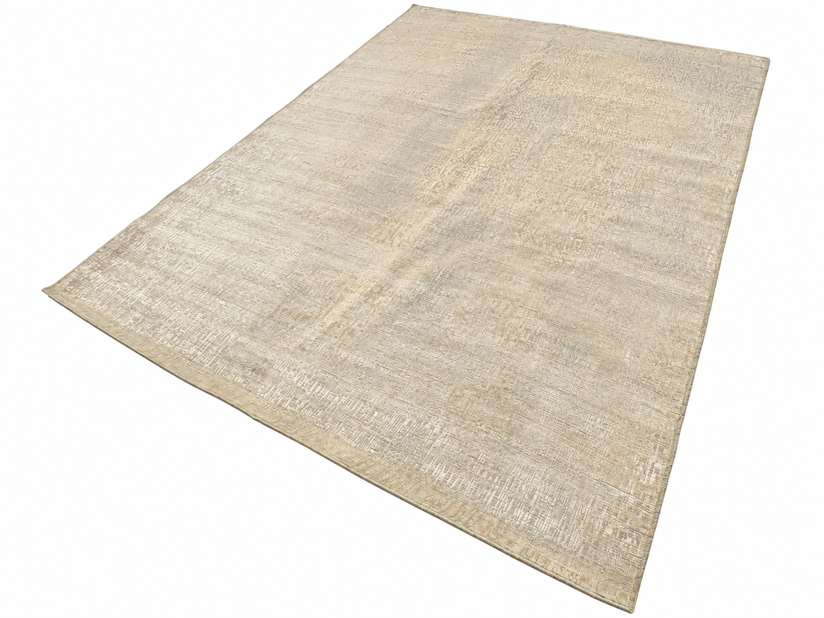 RH Matrice Wool & Silk Rug – 10' × 14' Ivory | Hand-Knotted Wool & Silk