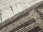 RH Basanti Rug – 9' × 12' Marled Ivory/Charcoal | Hand-Knotted Wool Blend | Contemporary Himalayan-Inspired Design