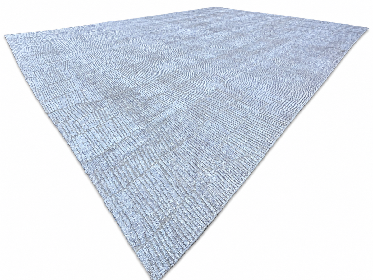 RH Lasya Silk & Wool Rug – 12' × 15' Sand | Hand-Knotted Silk & Wool