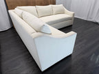 RH Belgian Classic Slope Arm Left-Arm Bench-Cushion L-Sectional