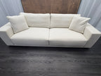 RH Bella 2-Cushion Sofa – 9' Classic Depth - Performance Linen Weave | Natural | Made in Italy