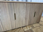 RH Byron 4-Door Sideboard — 84” Light Oak | Reeded American White Oak | Artisan Crafted (2 of 3)