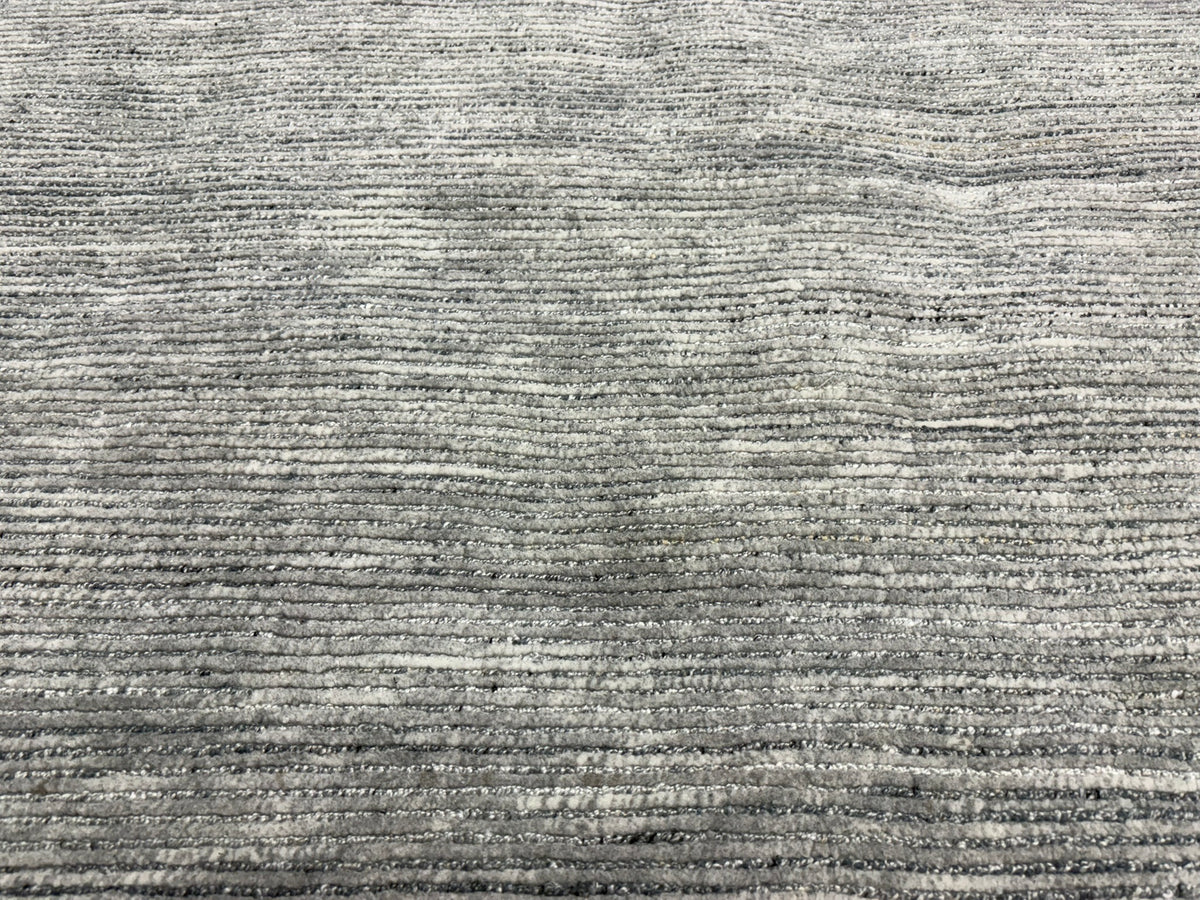 RH Performance Rug – Approx. 9' × 12' Marled Ocean (Attributed) | Hand-Loomed Performance Construction | Textural Contemporary Design