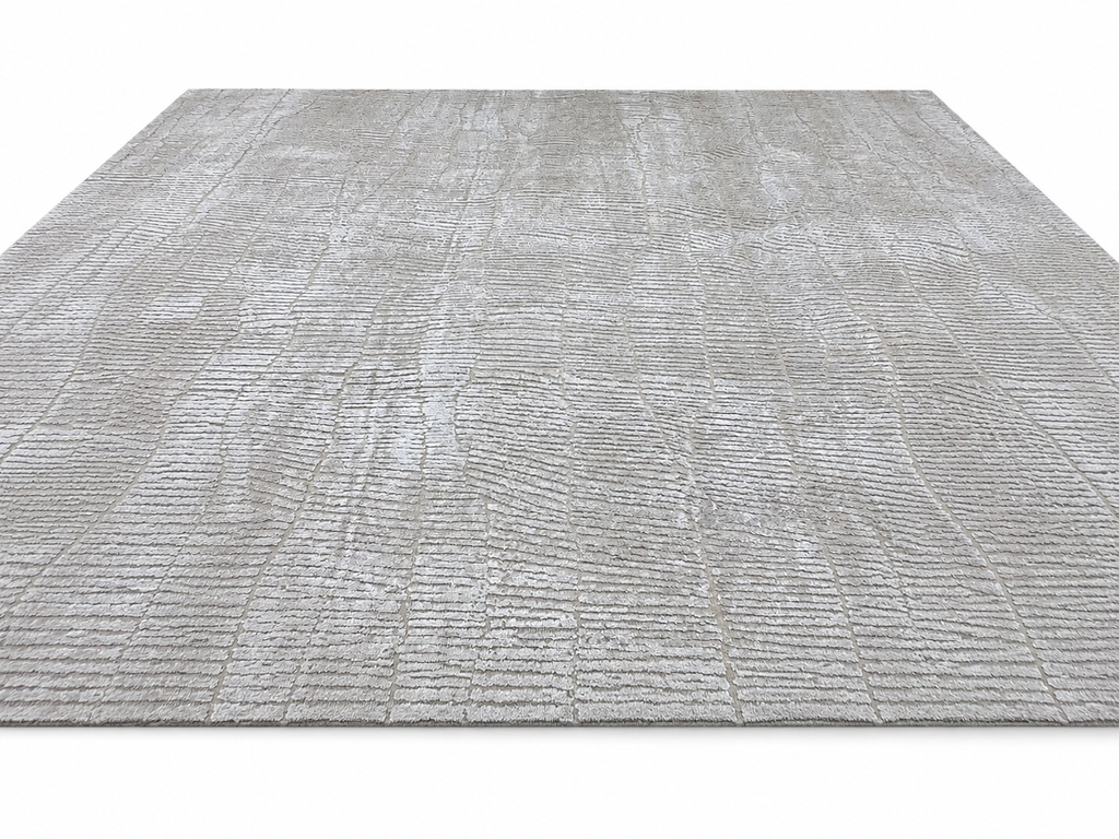 RH Lasya Silk & Wool Rug – 12' × 15' Sand | Hand-Knotted Silk & Wool