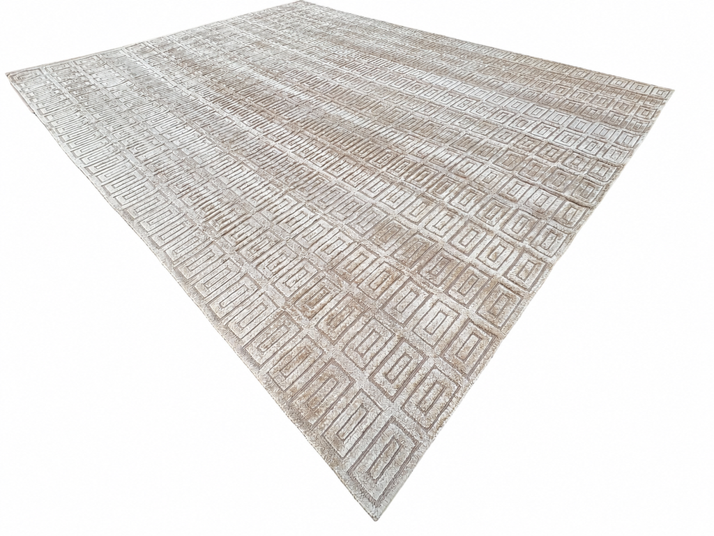 RH Rajouri Silk & Wool Rug – 12' × 15' Bronze | Silk | Hand-Knotted | 100 Knots Per Square Inch | Made in Nepal