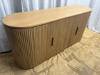 RH Byron 4-Door Sideboard — 84” Light Oak | Reeded American White Oak | Artisan Crafted (2 of 3)