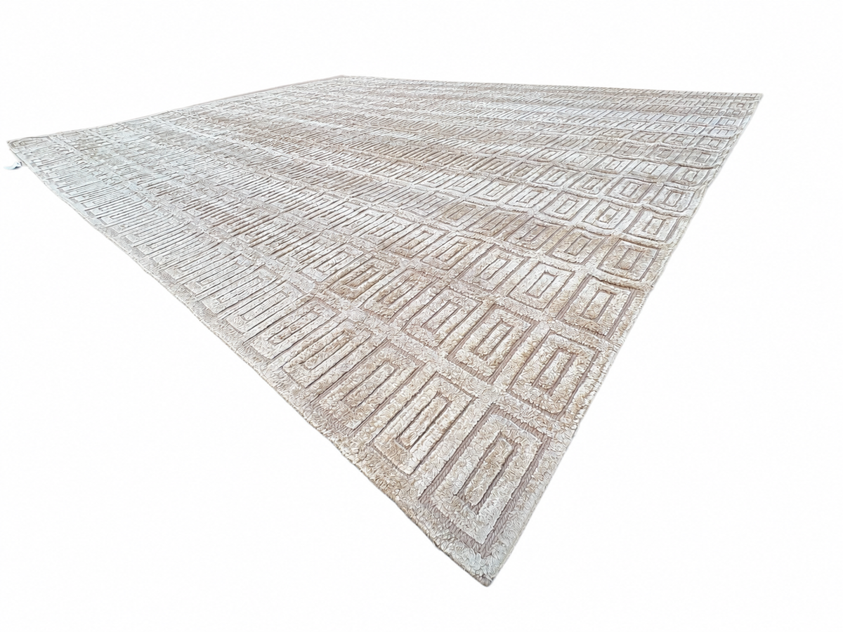 RH Rajouri Silk & Wool Rug – 12' × 15' Bronze | Silk | Hand-Knotted | 100 Knots Per Square Inch | Made in Nepal