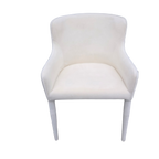 Restoration Hardware Nicola Slope Fabric Dining Side Chairs (Set of 4) – Performance Velvet, Natural