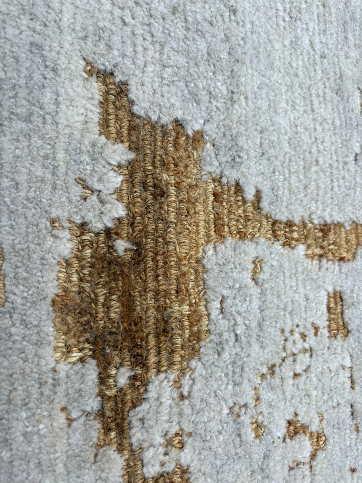 RH Lakshmi Wool Rug – 10' × 14' Cream / Bronze | Hand-Knotted Himalayan Wool & Jute | Made in Nepal