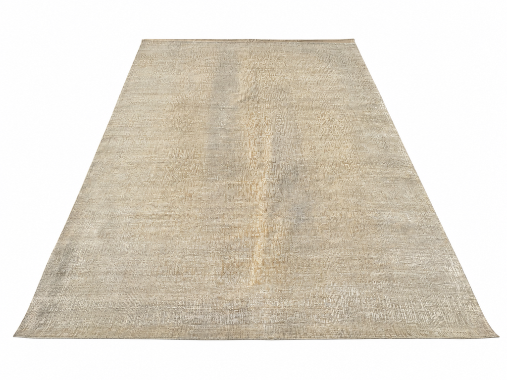 RH Matrice Wool & Silk Rug – 10' × 14' Ivory | Hand-Knotted Wool & Silk