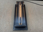 RH Savile Grand Rectangular Sconce Bronze | K9 Crystal Glass & Sand-Cast Brass | Designed by Jonathan Browning