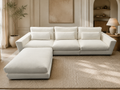 RH Lugano Modular 4-Piece Sectional | Italy | Down | Performance Linen Weave – Natural