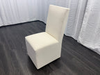RH Ellison High-Back Fabric Dining Side Chair
Performance Linen Weave — Natural Recessed Caster Base