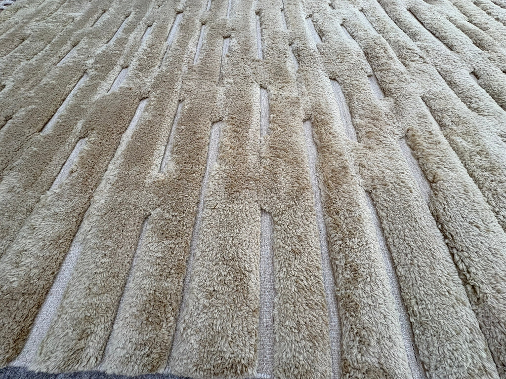 RH Morro Wool Rug – 9' x 12' Wheat | Hand-Knotted New Zealand Wool