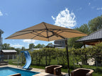TUUCI® Ocean Master Cantilever Umbrella – 10' Square
Bronze | Marine-Grade Canvas | 600 LB Freestanding Base